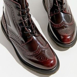 dr martens delphine cherry red